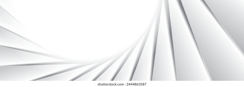 Abstractas fondo geométrico de color blanco y gris, Ilustración vectorial 3D.