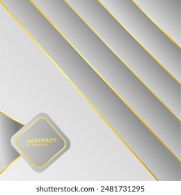 Abstract geometric white and gray color background, vector illustration.