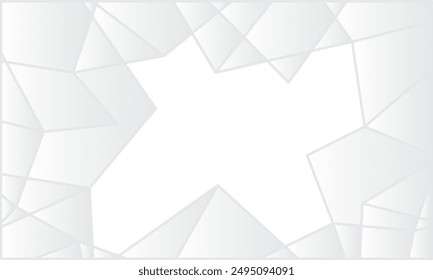 Abstract geometric white and gray color background