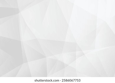 Abstract geometric white and gray color background. Vector, illustration.