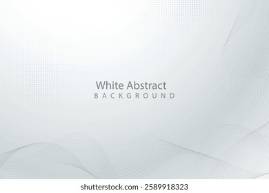Abstract geometric white and gray color background. Vector illustration.