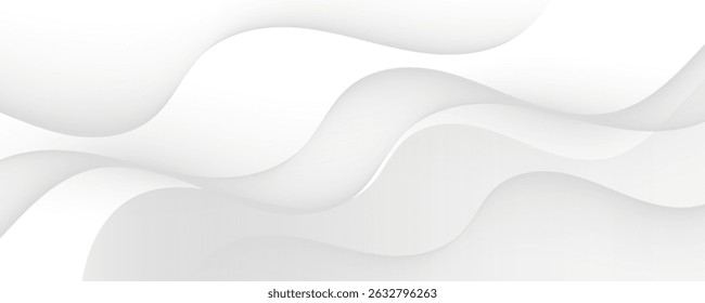 Abstrakter geometrischer weißer und grauer Hintergrund. Vektor, Illustration.