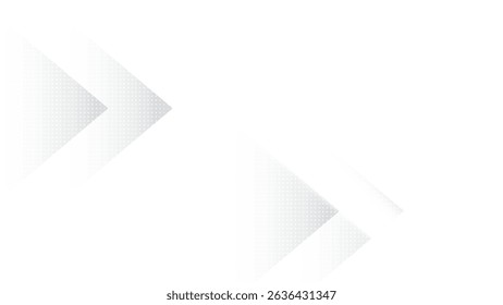 Abstract geometric white and gray color background with and dot pattern, halftone effect. Vector illustration.