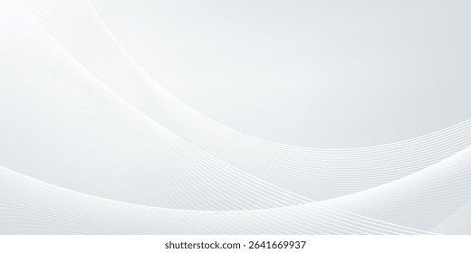 Abstract geometric white and gray color background. Vector
