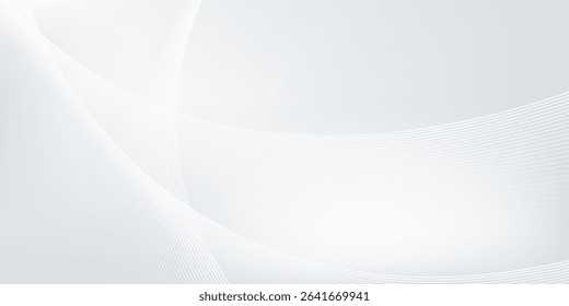 Abstract geometric white and gray color background. Vector