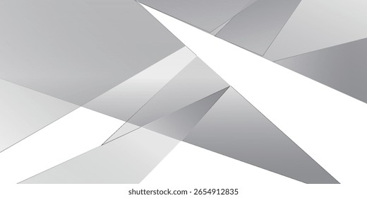 Abstrakter geometrischer weißer und grauer Hintergrund. Vektor, Illustration.

