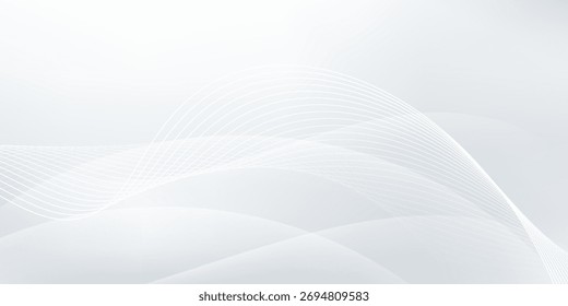 Abstract geometric white and gray color background. Vector, illustration.