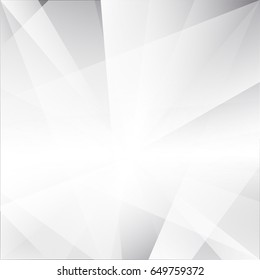 Abstract  geometric White and gray color technology modern futuristic background, vector illustration