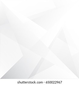 Abstract  geometric White and gray color technology modern futuristic background, vector illustration