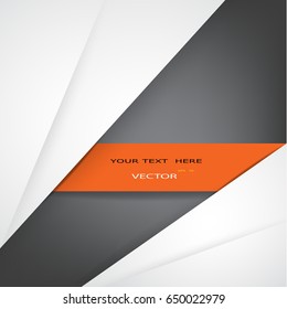 Abstract  geometric White and gray color technology modern futuristic background, vector illustration