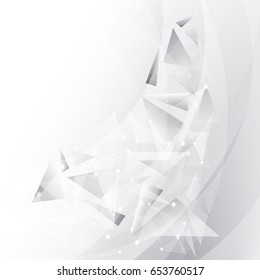 abstract  geometric white and gray color with space  background,vector illustration