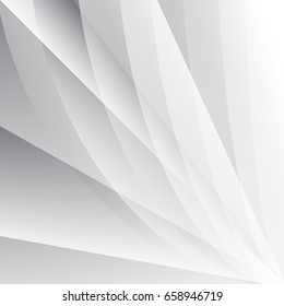abstract geometric white and gray color with smooth lines background,vector illustration