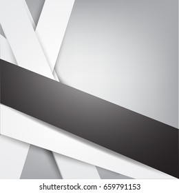 abstract geometric white and gray color with smooth lines background,vector illustration