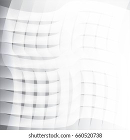 Abstract geometric White and gray color technology modern futuristic background, vector illustration