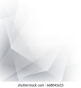 Abstract geometric White and gray color technology modern futuristic background, vector illustration