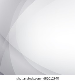 Abstract geometric White and gray color technology modern futuristic background, vector illustration