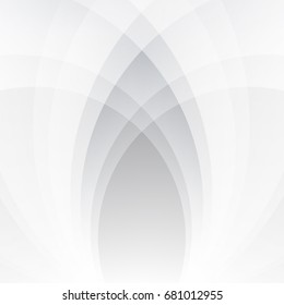 Abstract geometric White and gray color technology modern futuristic background, vector illustration