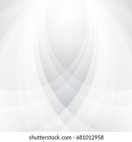 Abstract geometric White and gray color technology modern futuristic background, vector illustration