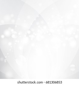 Abstract geometric White and gray color technology modern futuristic background, vector illustration