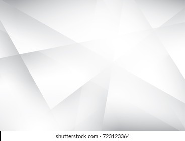Abstract geometric white and gray color background, vector illustration.