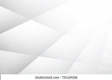 Abstract geometric white and gray color background, vector illustration.