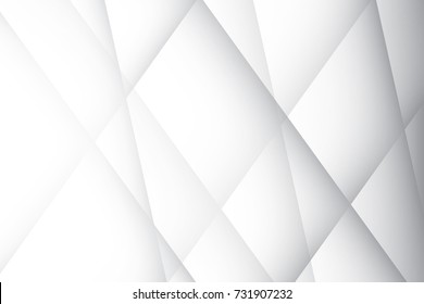 Abstract geometric white and gray color background, vector illustration.