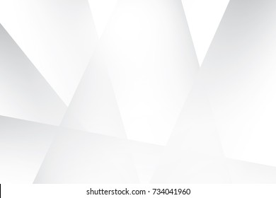 Abstract geometric white and gray color background, vector illustration.