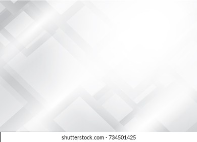 Abstract geometric white and gray color background, vector illustration.