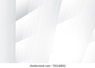 Abstract geometric white and gray color background, vector illustration.