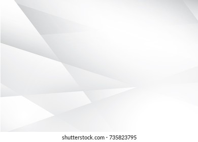 Abstract geometric white and gray color background, vector illustration.