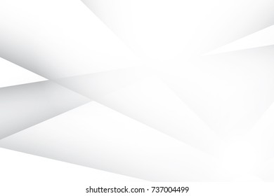 Abstract geometric white and gray color background, vector illustration.