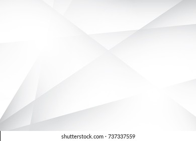 Abstract geometric white and gray color background, vector illustration.