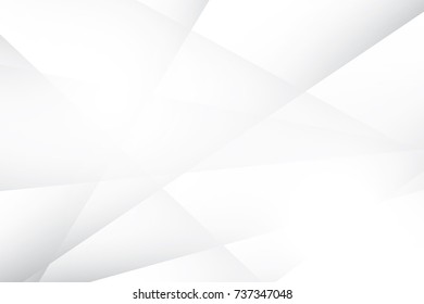 Abstract geometric white and gray color background, vector illustration.