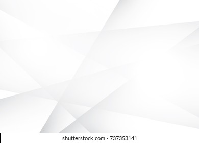 Abstract Geometric White Gray Color Background Stock Vector (Royalty ...