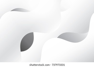 Abstract geometric white and gray color background, vector illustration.