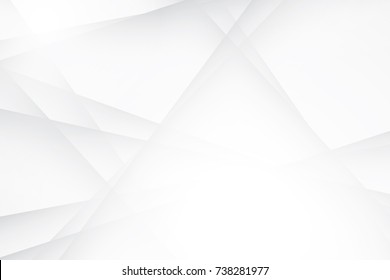 Abstract geometric white and gray color background, vector illustration.