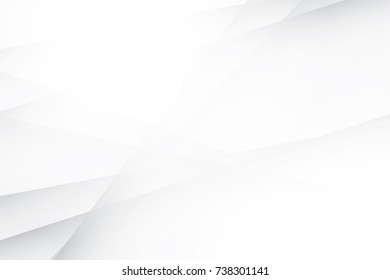 Abstract geometric white and gray color background, vector illustration.