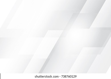 Abstract geometric white and gray color background, vector illustration. - Shutterstock ID 738760129