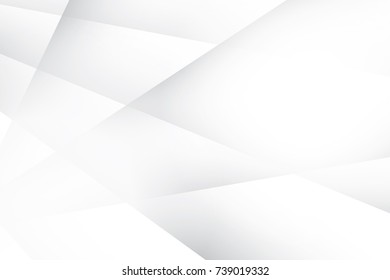 Abstract geometric white and gray color background, vector illustration.