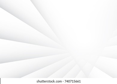 Abstract geometric white and gray color background. Vector, illustration.