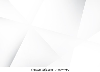 Abstract geometric white and gray color background. Vector, illustration.