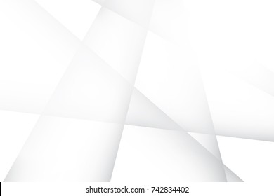 Abstract geometric white and gray color background. Vector, illustration.