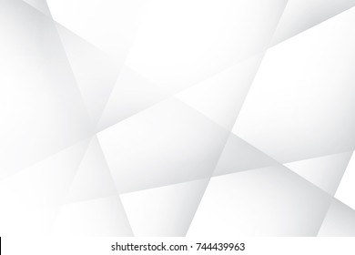 Abstract geometric white and gray color background. Vector, illustration.