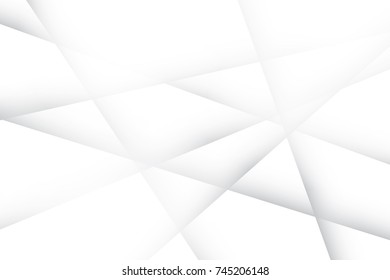 Abstract geometric white and gray color background. Vector, illustration.