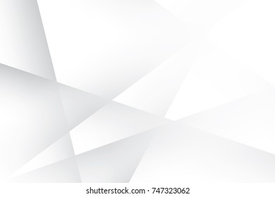 Abstract geometric white and gray color background. Vector, illustration.