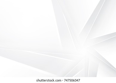 Abstract geometric white and gray color background. Vector, illustration.