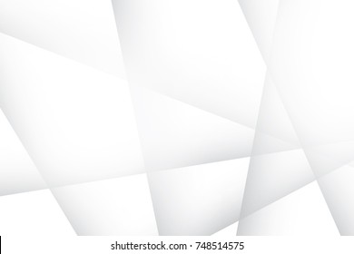 Abstract geometric white and gray color background. Vector, illustration.