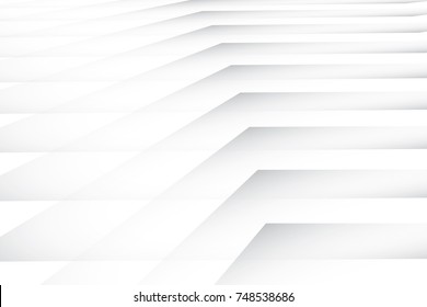 Abstract geometric white and gray color background. Vector, illustration.