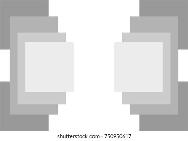 Abstract geometric white and gray color background design wallpaper vector Illustration
