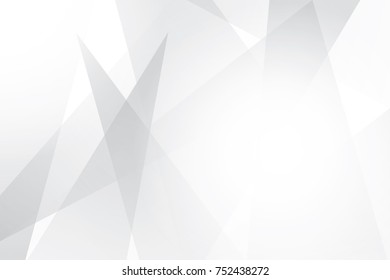 Abstract geometric white and gray color background. Vector, illustration.